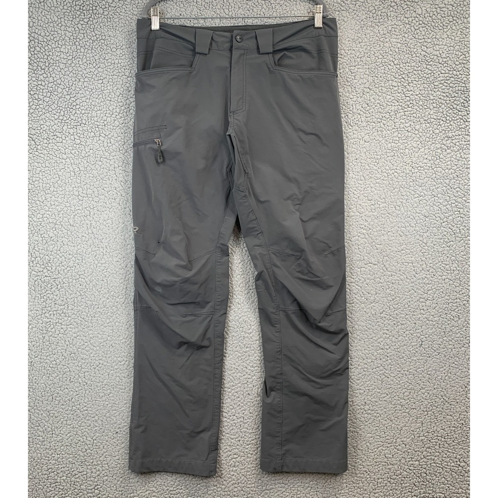 Outdoor Research Mens Hiking Softshell Pants Gray 34 x 32 READ